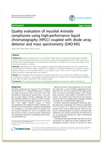 Antrodia cinnamomea mycelia - Research