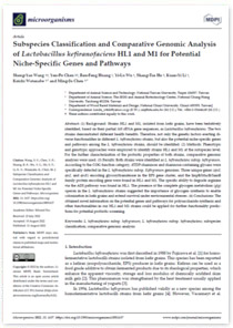 Subspecies Classification and Comparative Genomic Analysis of Lactobacillus kefiranofaciens HL1 and M1 for Potential Niche-Specific Genes and Pathways